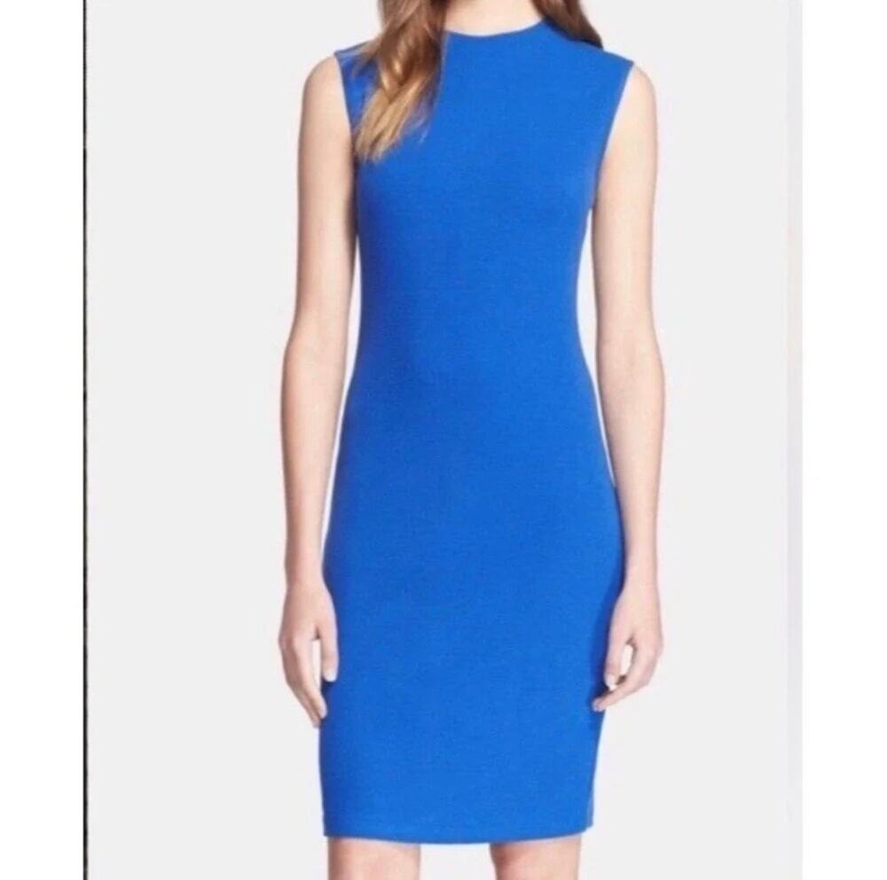 Vince Ocean Blue Tapered Workwear Career Dress Modest Office Size Medium